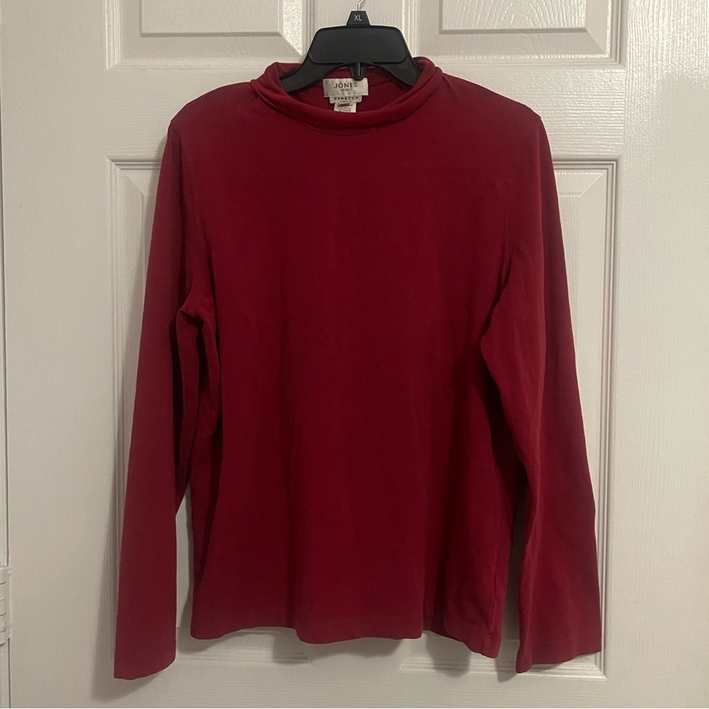Jones Sport Long Sleeve Deep Red Turtle Neck